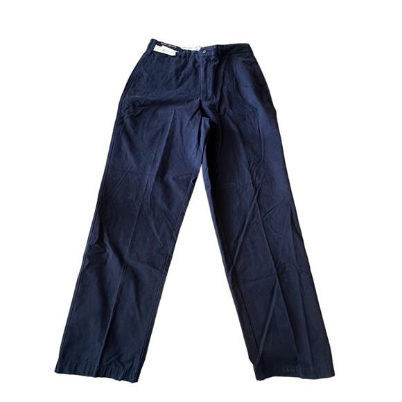 Daniel Cremieux Bayonne cotton Dress Pants Pleated navy Size 32 x 32 new - Picture 1 of 6